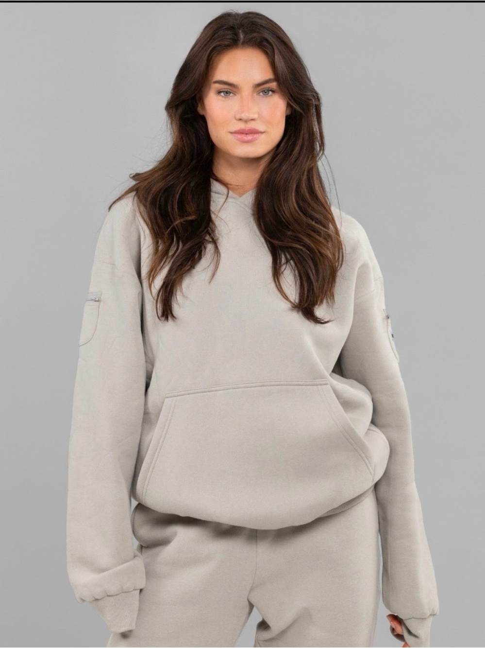 Relaxed Women's Hoodie in Light Green